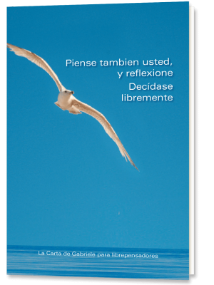 Piense también usted y reflexione